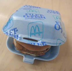 mcdonalds styrofoam containers